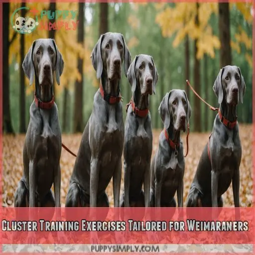 Cluster Training Exercises Tailored for Weimaraners