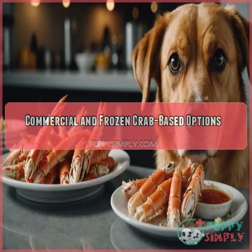 Commercial and Frozen Crab-Based Options