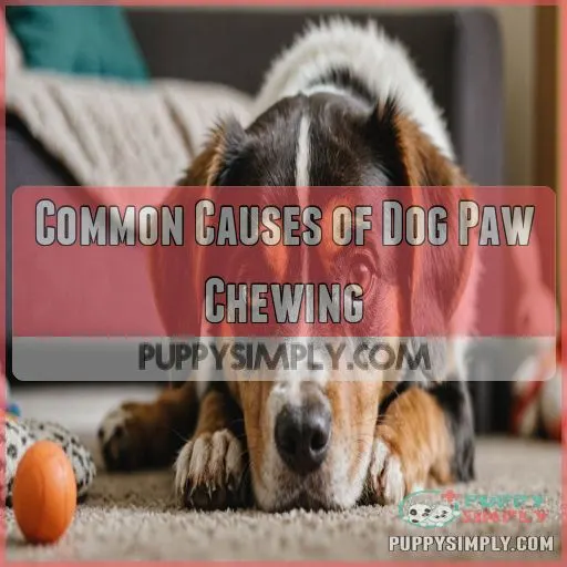 Common Causes of Dog Paw Chewing