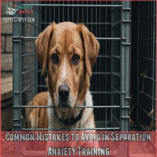 Common Mistakes to Avoid in Separation Anxiety Training