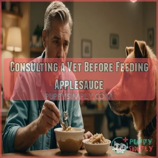 Consulting a Vet Before Feeding Applesauce