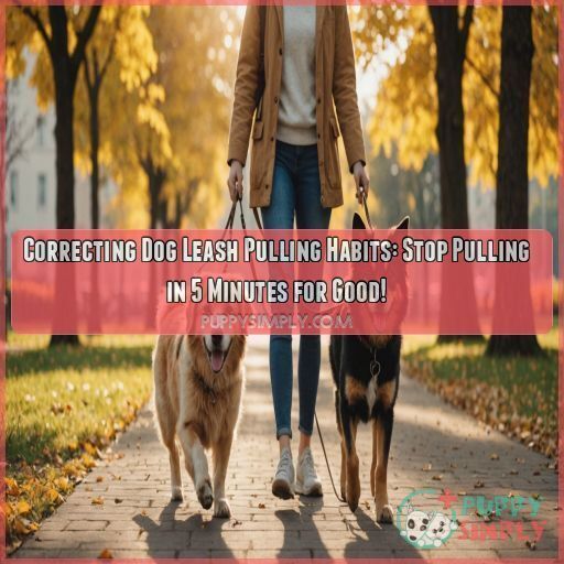 Correcting dog leash pulling habits Correcting dog leash pulling habits