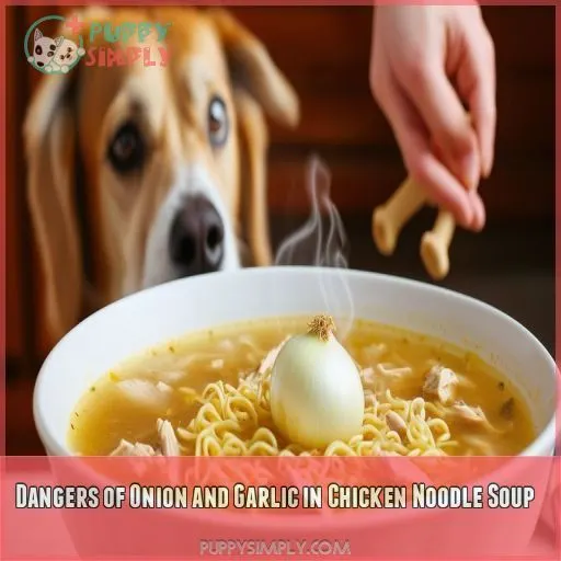 Dangers of Onion and Garlic in Chicken Noodle Soup