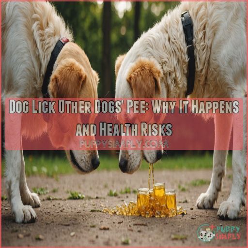 dog lick other dogs' pee dog lick other dogs' pee