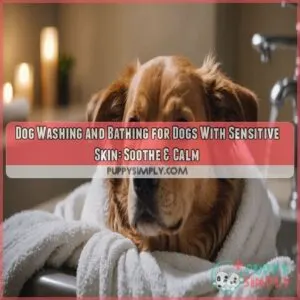 Dog washing and bathing for dogs with sensitive skin