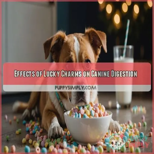 Effects of Lucky Charms on Canine Digestion