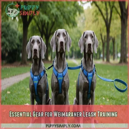 Essential Gear for Weimaraner Leash Training