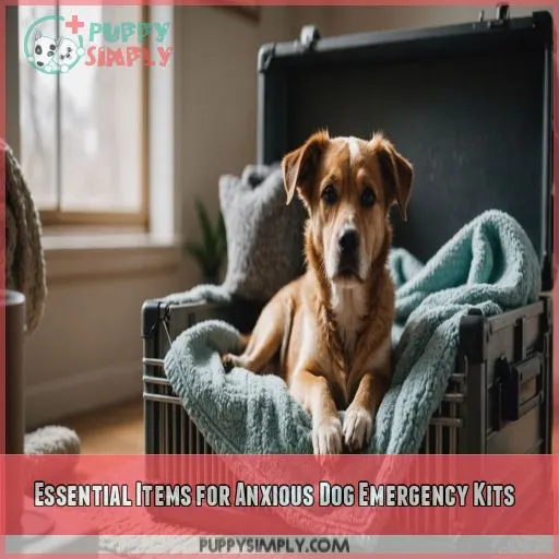 Essential Items for Anxious Dog Emergency Kits