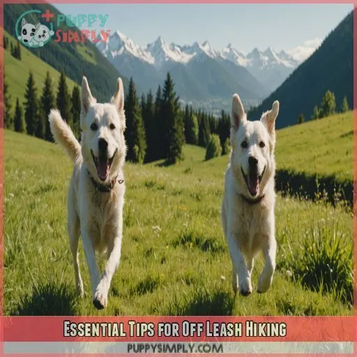 Essential Tips for Off Leash Hiking