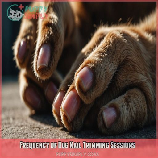 Frequency of Dog Nail Trimming Sessions