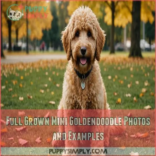 Full Grown Mini Goldendoodle Photos and Examples