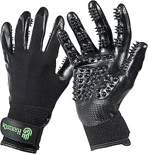 H HANDSON Pet Grooming Gloves