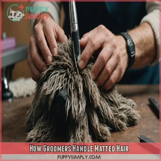 How Groomers Handle Matted Hair