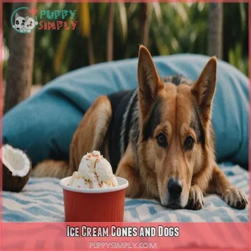 Ice Cream Cones and Dogs