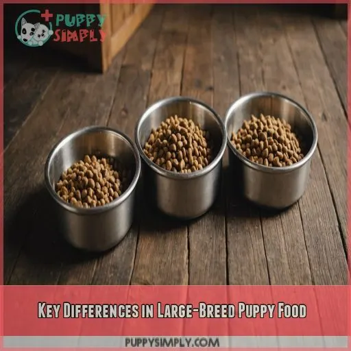 Key Differences in Large-Breed Puppy Food