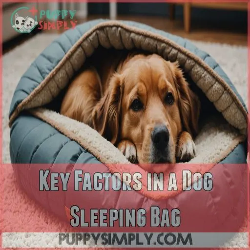 Key Factors in a Dog Sleeping Bag