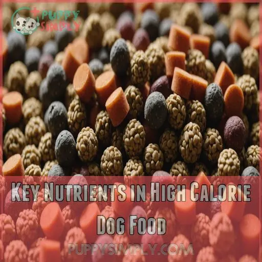 Key Nutrients in High Calorie Dog Food