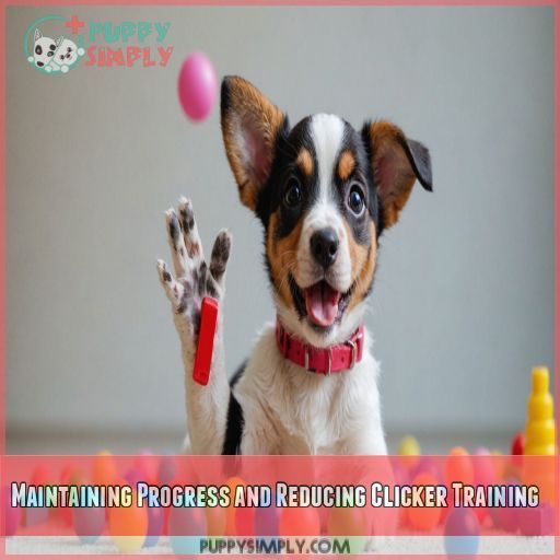 Maintaining Progress and Reducing Clicker Training