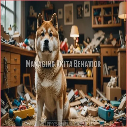 Managing Akita Behavior