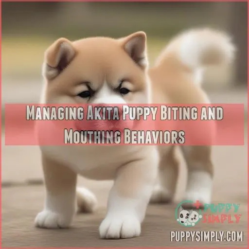 Managing Akita Puppy Biting and Mouthing Behaviors