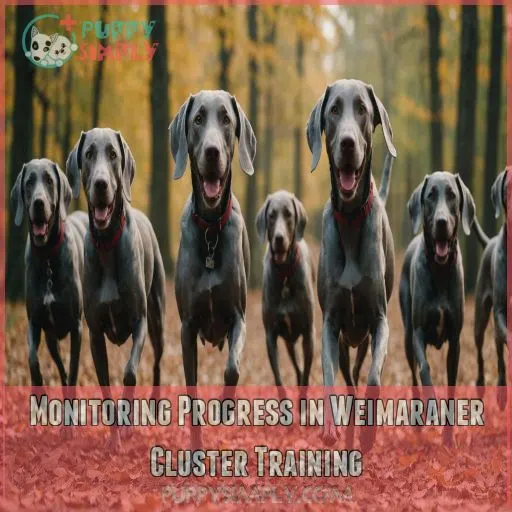 Monitoring Progress in Weimaraner Cluster Training