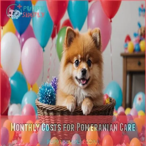 Monthly Costs for Pomeranian Care