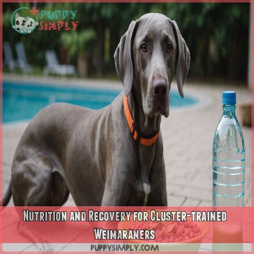 Nutrition and Recovery for Cluster-trained Weimaraners