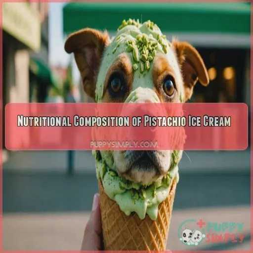 Nutritional Composition of Pistachio Ice Cream