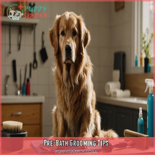 Pre-Bath Grooming Tips Pre-Bath Grooming Tips