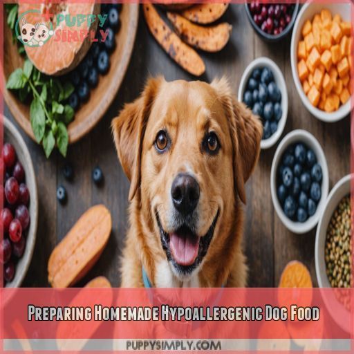 Preparing Homemade Hypoallergenic Dog Food