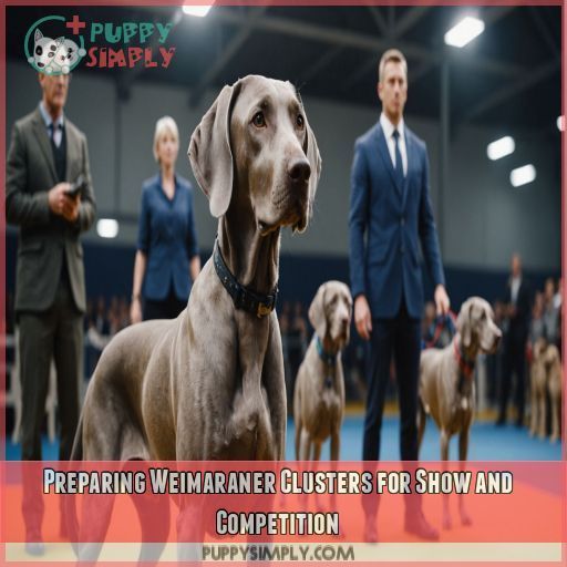 Preparing Weimaraner Clusters for Show and Competition