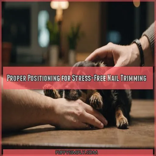 Proper Positioning for Stress-Free Nail Trimming