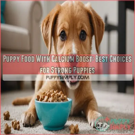 Puppy food with calcium boost