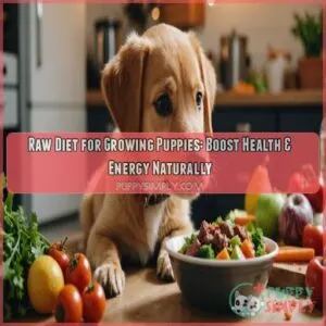 Raw diet for growing puppies