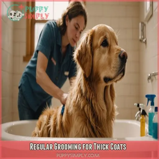 Regular Grooming for Thick Coats