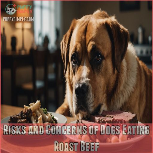 Risks and Concerns of Dogs Eating Roast Beef