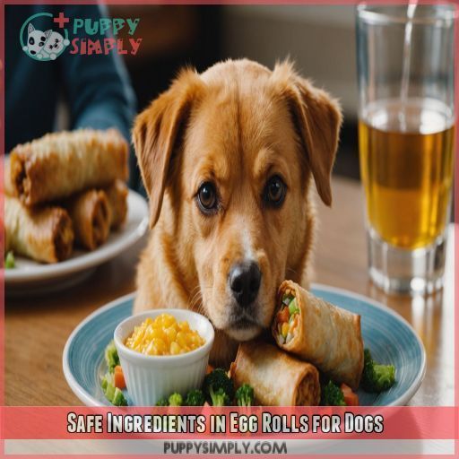 Safe Ingredients in Egg Rolls for Dogs