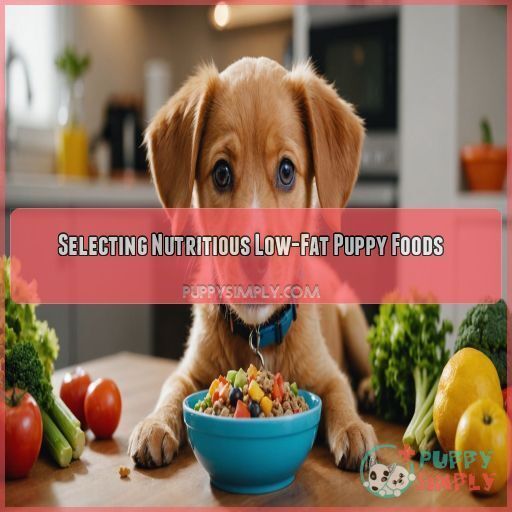 Selecting Nutritious Low-Fat Puppy Foods Selecting Nutritious Low-Fat Puppy Foods
