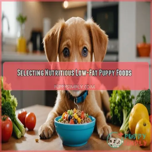 Selecting Nutritious Low-Fat Puppy Foods