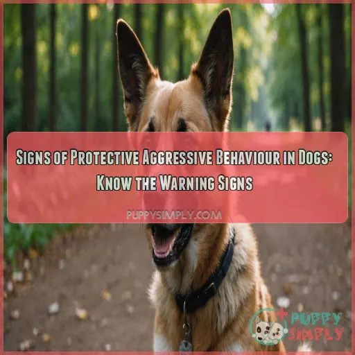 Signs of protective aggressive behaviour in dogs