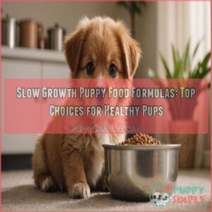 Slow growth puppy food formulas