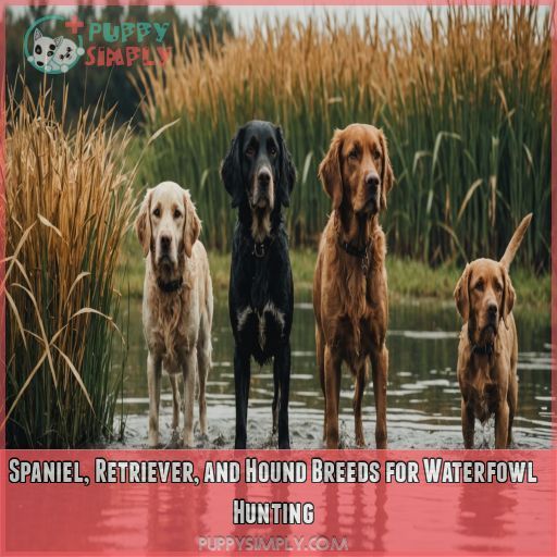 Spaniel, Retriever, and Hound Breeds for Waterfowl Hunting