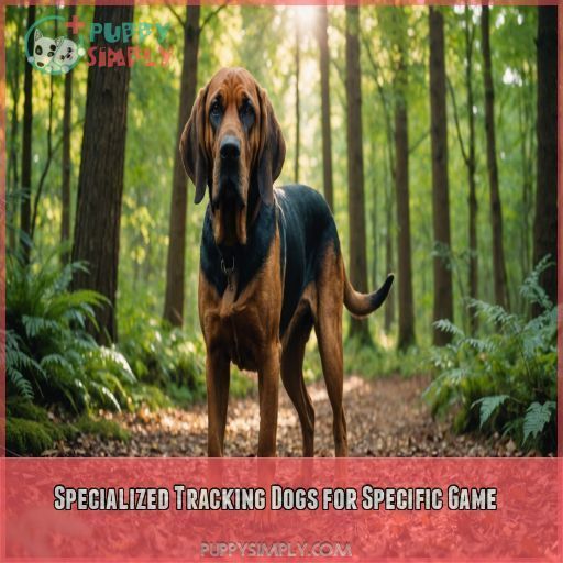 Specialized Tracking Dogs for Specific Game