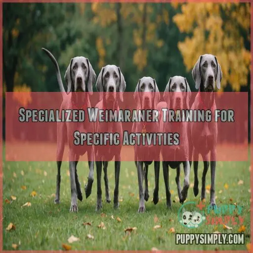 Specialized Weimaraner Training for Specific Activities