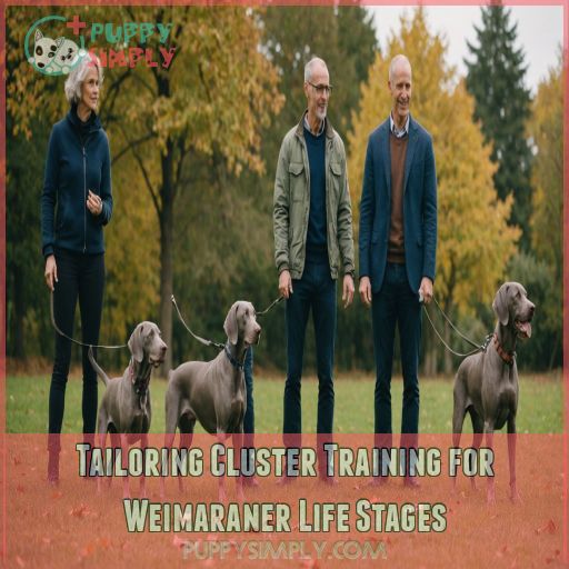 Tailoring Cluster Training for Weimaraner Life Stages