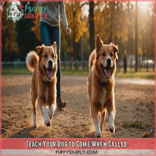 Teach Your Dog to Come When Called