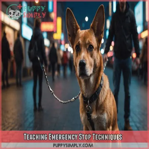 Teaching Emergency Stop Techniques