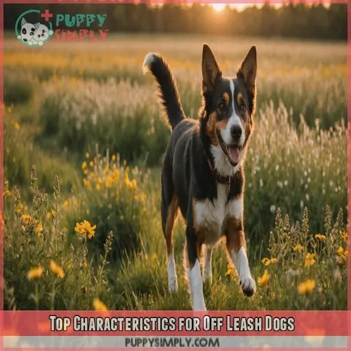 Top Characteristics for Off Leash Dogs