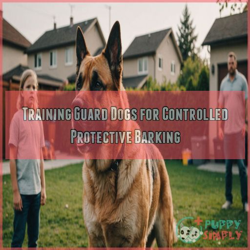 Training Guard Dogs for Controlled Protective Barking