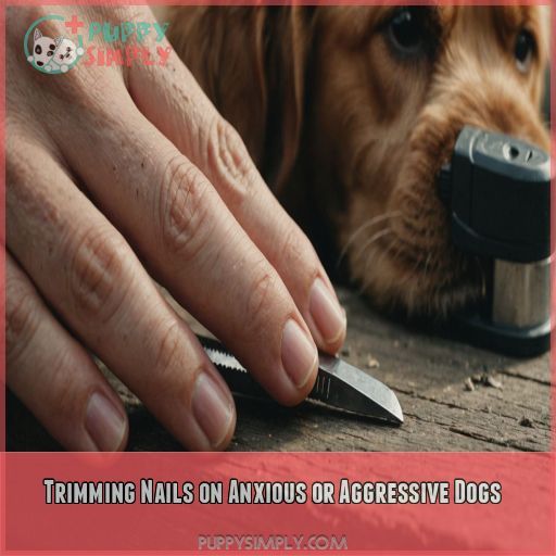 Trimming Nails on Anxious or Aggressive Dogs